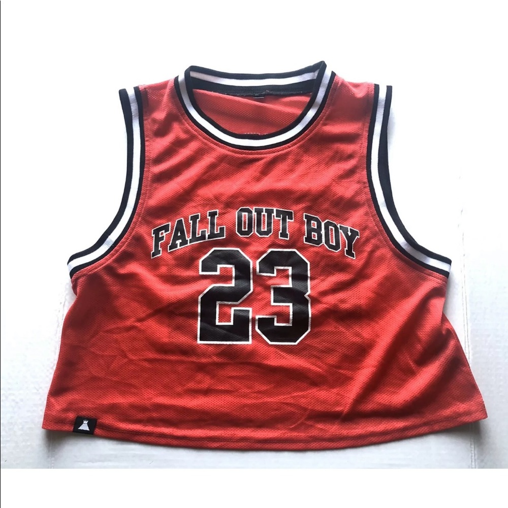 Fall Out Boy Immortals Crop Top Basketball Jersey